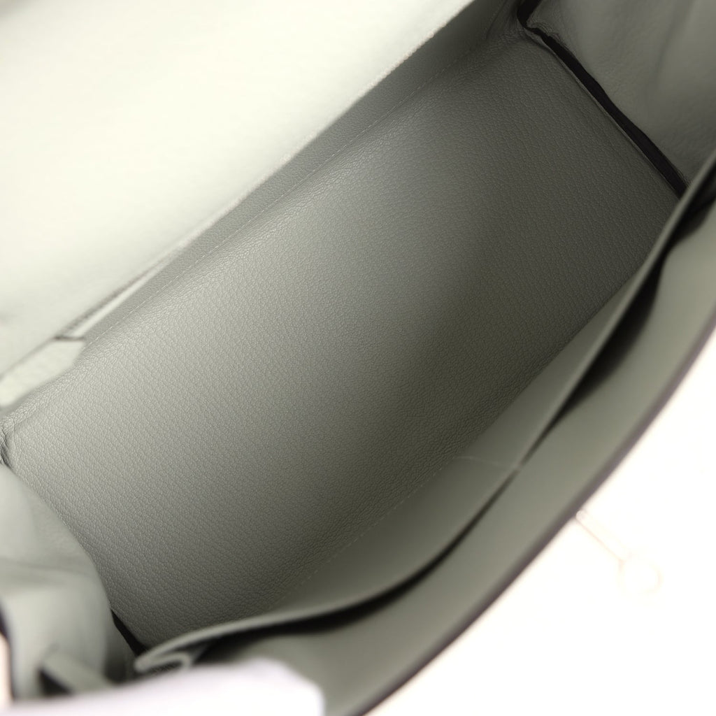 Hermes Kelly Retourne 28 Gris Neve Clemence Palladium Hardware