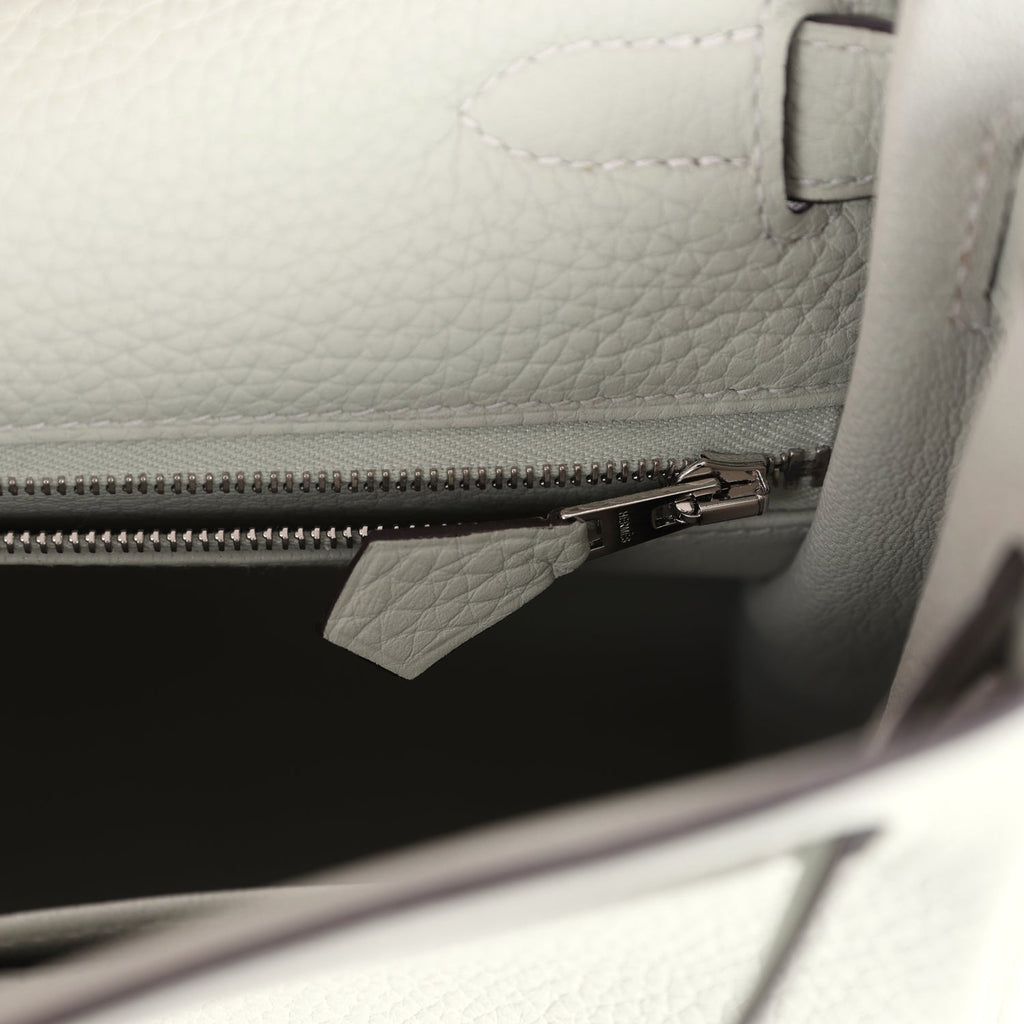 Hermes Kelly Retourne 28 Gris Neve Clemence Palladium Hardware