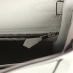 Hermes Kelly Retourne 28 Gris Neve Clemence Palladium Hardware