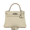 Hermes Special Order (HSS) Kelly Retourne 28 Beton Verso Togo Brushed Palladium Hardware