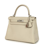 Hermes Special Order (HSS) Kelly Retourne 28 Beton Verso Togo Brushed Palladium Hardware