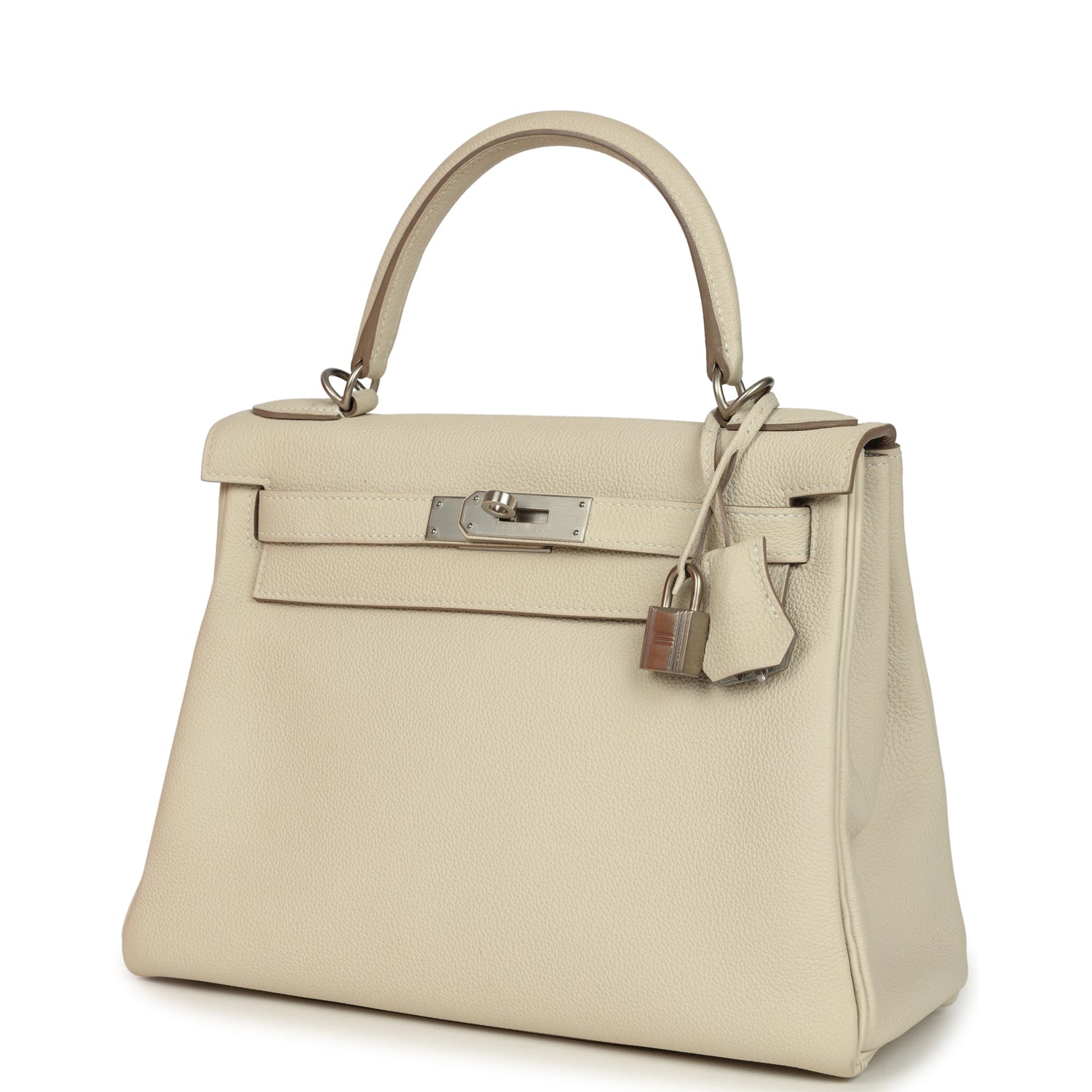 Hermes Special Order (HSS) Kelly Retourne 28 Beton Verso Togo Brushed Palladium Hardware