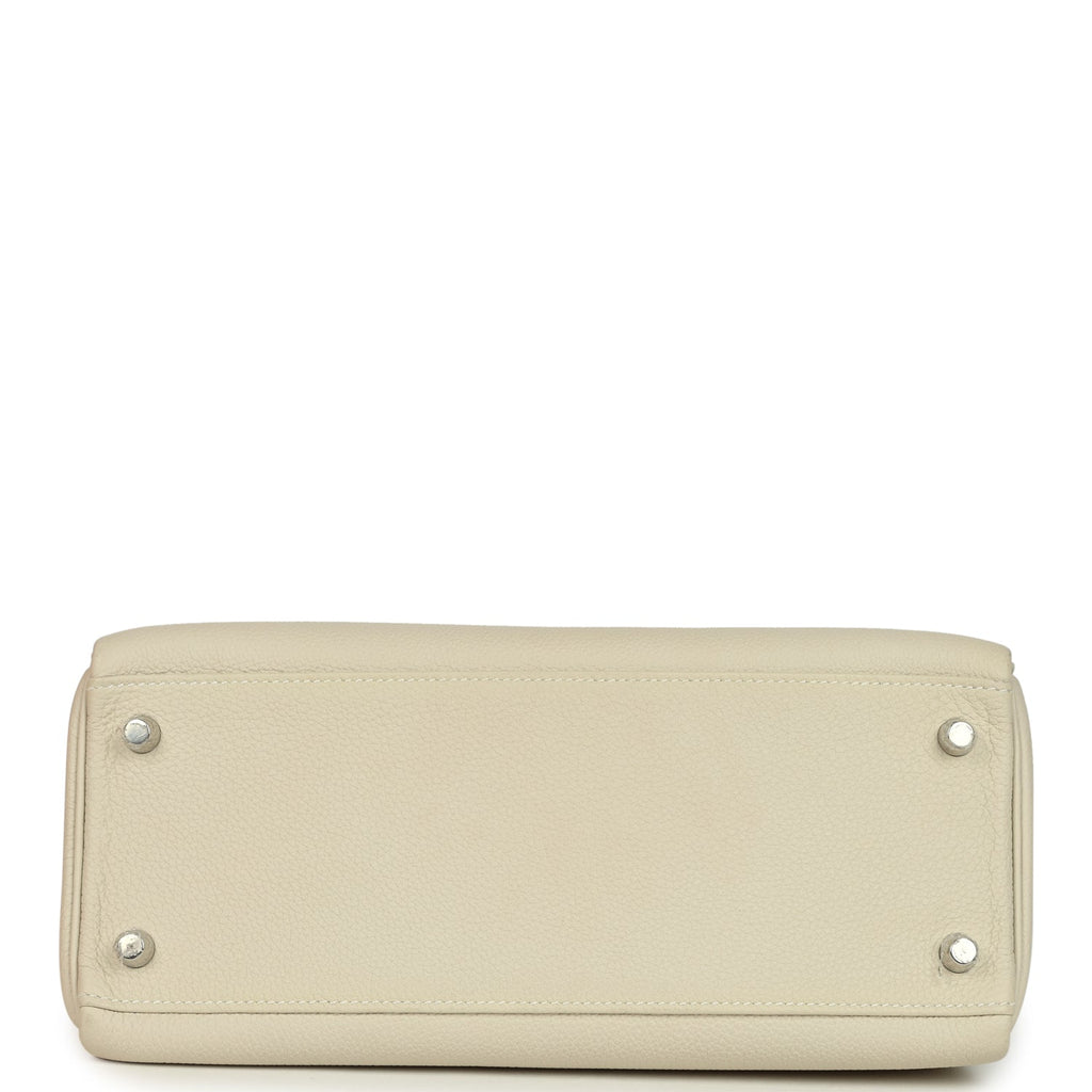 Hermes Special Order (HSS) Kelly Retourne 28 Beton Verso Togo Brushed Palladium Hardware