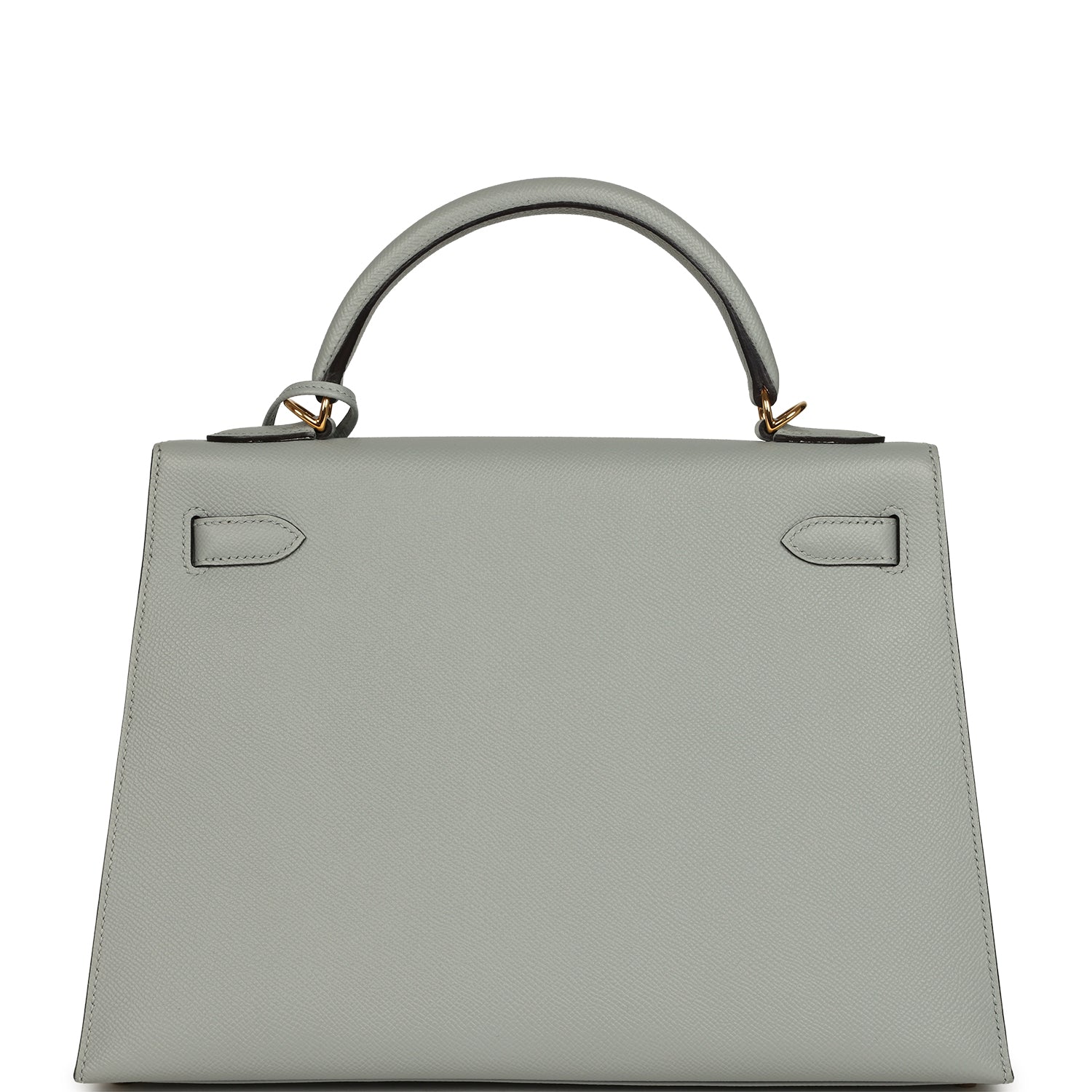 Hermes Kelly Sellier 32 Bleu Glacier Epsom Gold Hardware