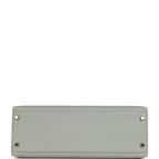 Hermes Kelly Sellier 32 Bleu Glacier Epsom Gold Hardware