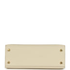 Hermes Kelly Sellier 25 Craie Epsom Gold Hardware