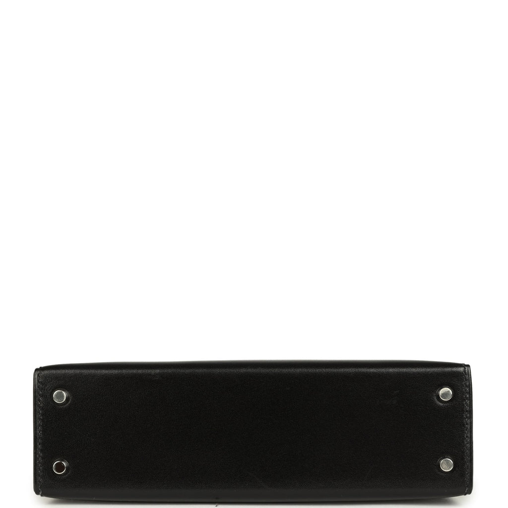 Hermes Kelly Sellier 20 Black Box Palladium Hardware