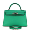 Hermes Kelly Sellier 20 Cactus Verso Chèvre Mysore Palladium Hardware