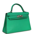 Hermes Kelly Sellier 20 Cactus Verso Chèvre Mysore Palladium Hardware