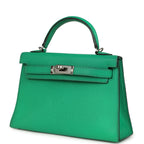 Hermes Kelly Sellier 20 Cactus Verso Chèvre Mysore Palladium Hardware