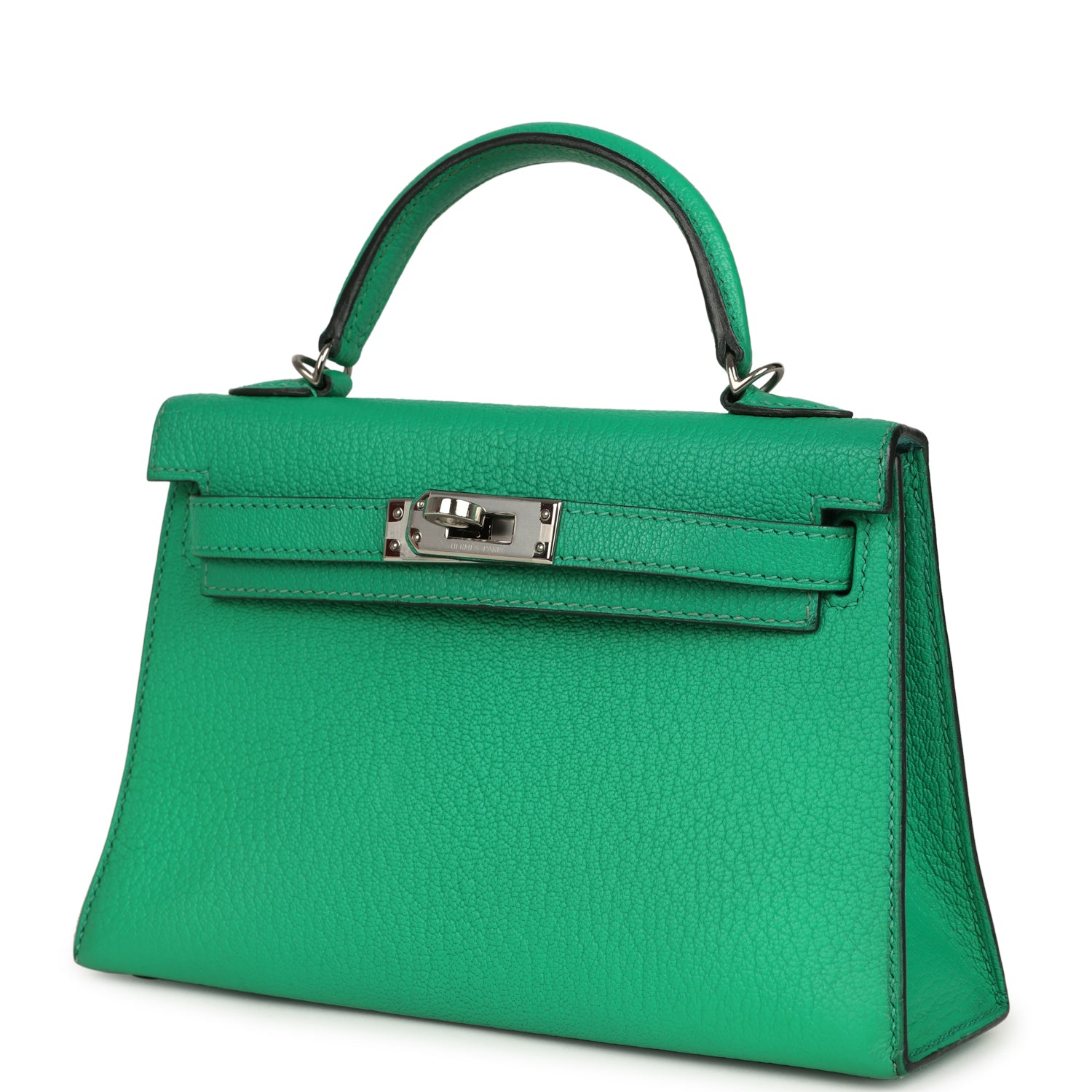 Hermes Kelly Sellier 20 Cactus Verso Chèvre Mysore Palladium Hardware