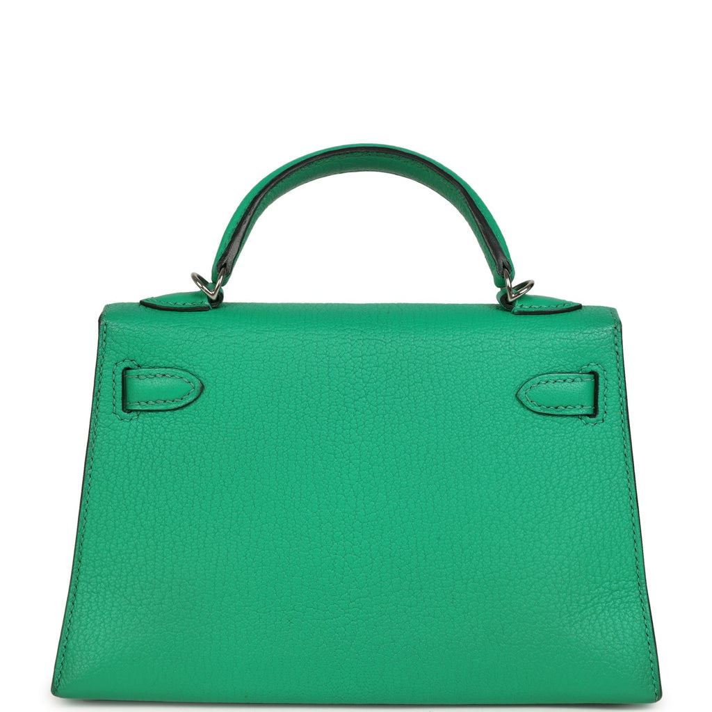Hermes Kelly Sellier 20 Cactus Verso Chèvre Mysore Palladium Hardware