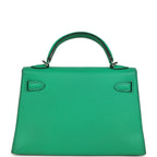 Hermes Kelly Sellier 20 Cactus Verso Chèvre Mysore Palladium Hardware