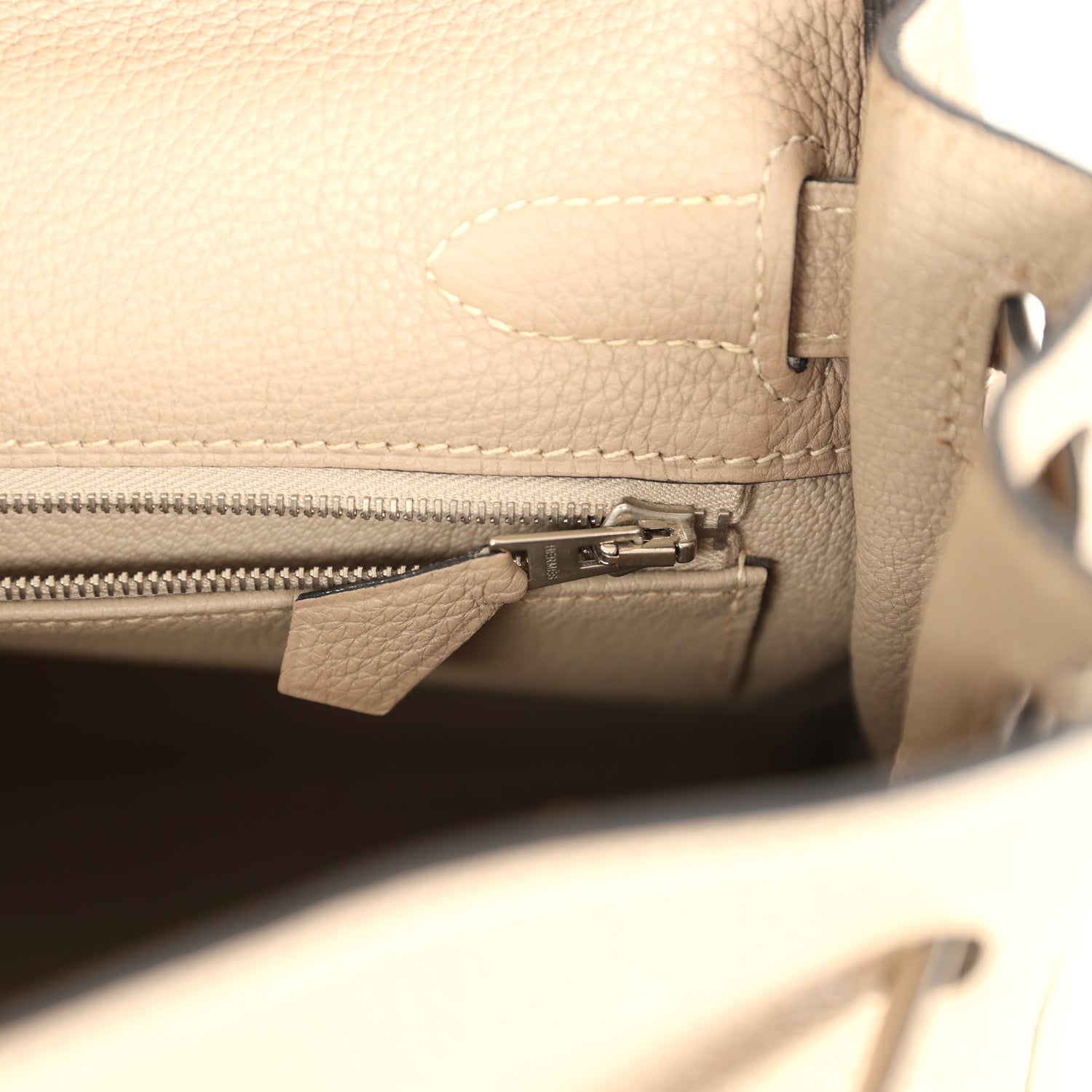 Hermes Kelly Retourne 32 Gris Tourterelle Togo Palladium Hardware