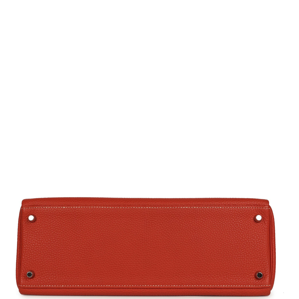 Hermes Retourne Kelly 35 Sanguine Clemence Palladium Hardware