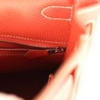 Hermes Retourne Kelly 35 Sanguine Clemence Palladium Hardware