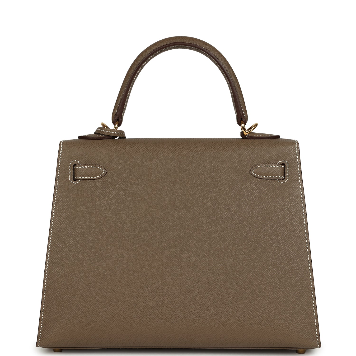 Hermes Kelly Sellier 25 Etoupe Epsom Gold Hardware