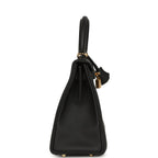Hermes Kelly Retourne 25 Black Togo Gold Hardware
