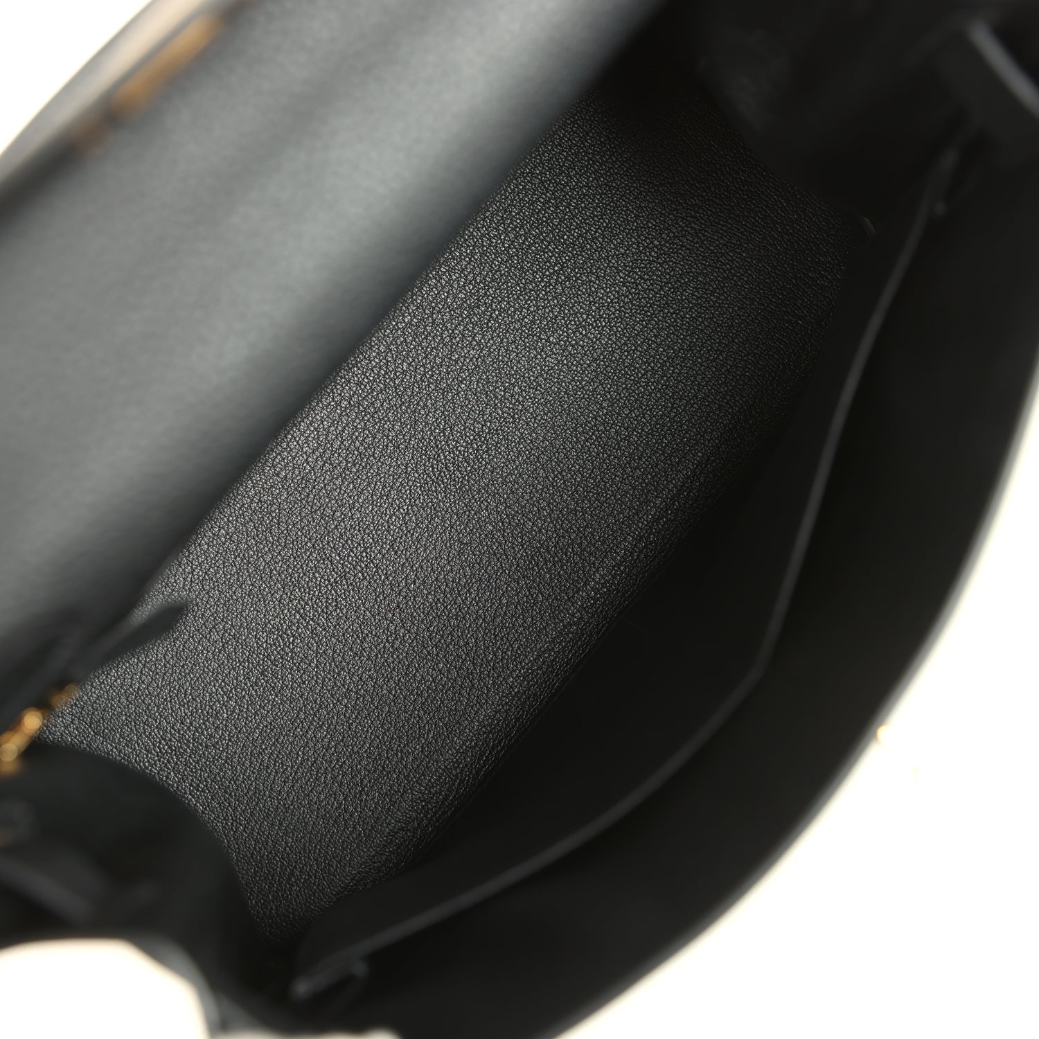 Hermes Kelly Retourne 28 Black Togo Gold Hardware