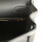 Hermes Kelly Retourne 28 Black Togo Gold Hardware