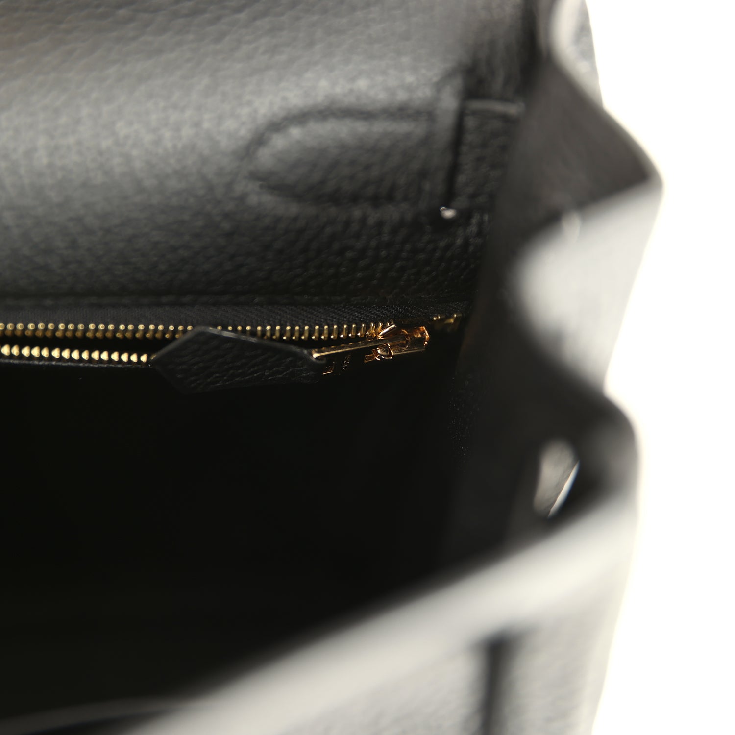 Hermes Kelly Retourne 28 Black Togo Gold Hardware