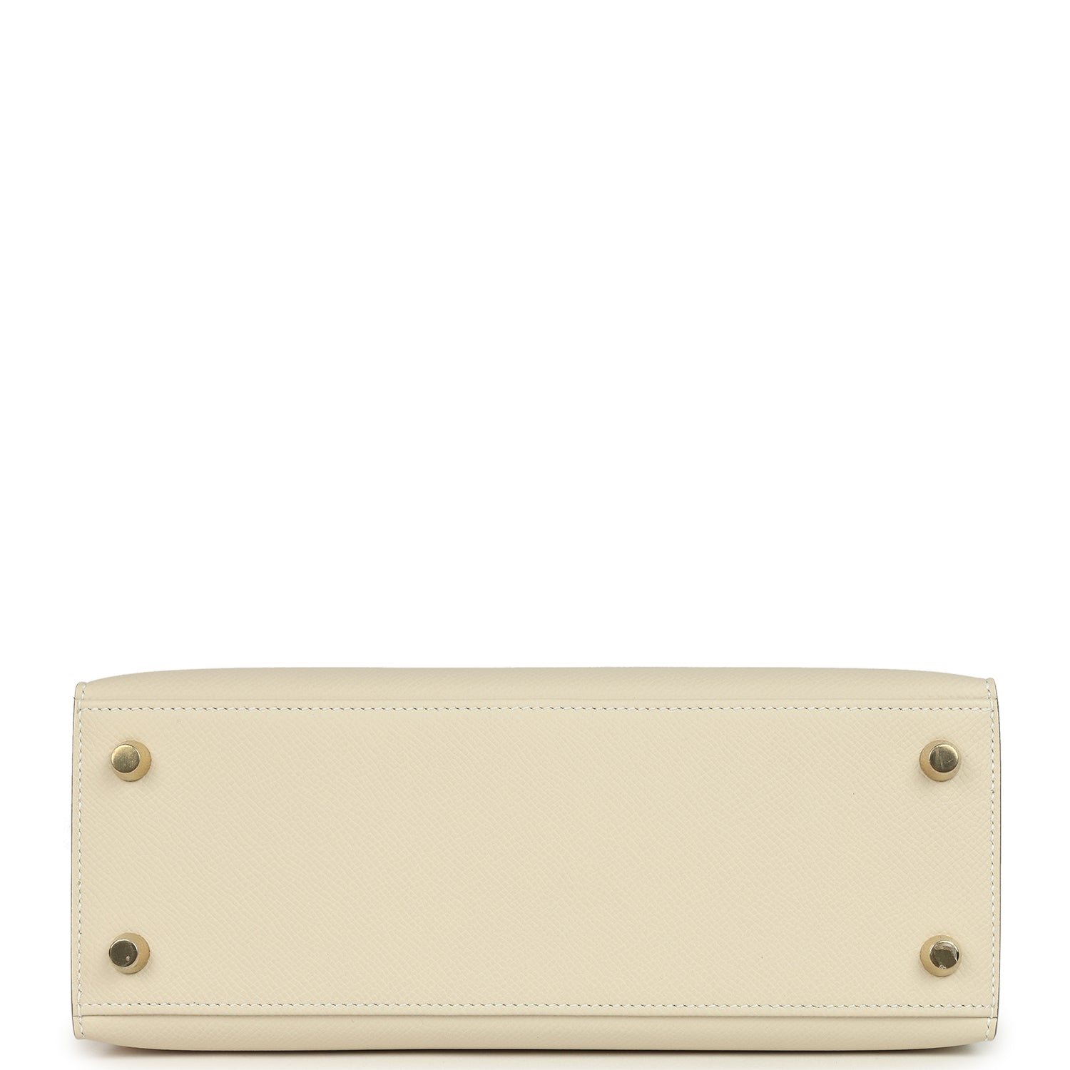 Hermes Kelly Sellier 25 Craie Epsom Permabrass Hardware