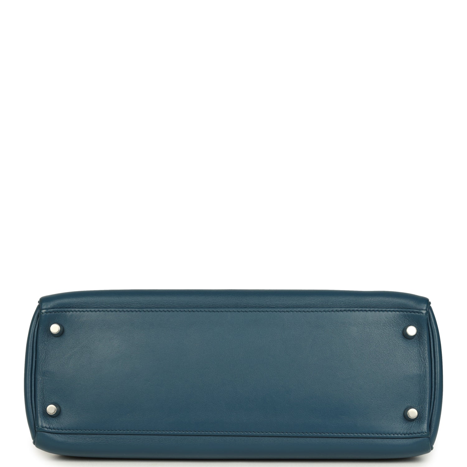 Hermes Kelly Retourne 32 Bleu De Malte Swift Palladium Hardware