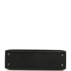 Hermes Kelly Sellier 20 "Cheval De Bois" Black and Multi Tadelakt Palladium Hardware