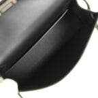 Hermes Kelly Sellier 20 "Cheval De Bois" Black and Multi Tadelakt Palladium Hardware