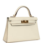 Hermes Special Order (HSS) Kelly Sellier 20 Nata Verso Chevre Mysore Gold Hardware