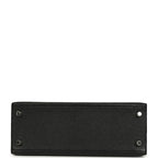 Hermes Special Order (HSS) Kelly Sellier 25 Black Verso Chevre Mysore Brushed Palladium Hardware