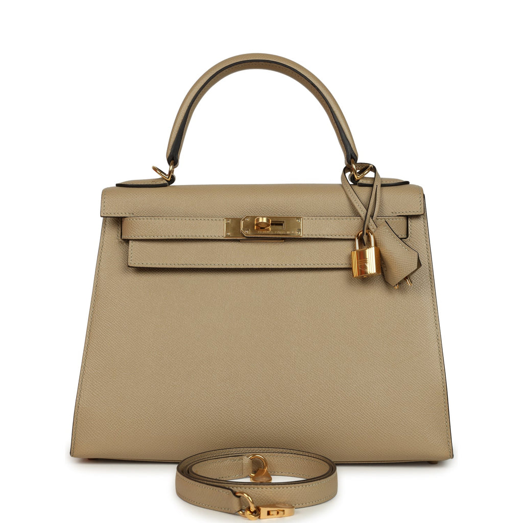 Hermes Kelly Sellier 28 Trench Epsom Gold Hardware