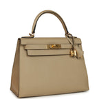 Hermes Kelly Sellier 28 Trench Epsom Gold Hardware