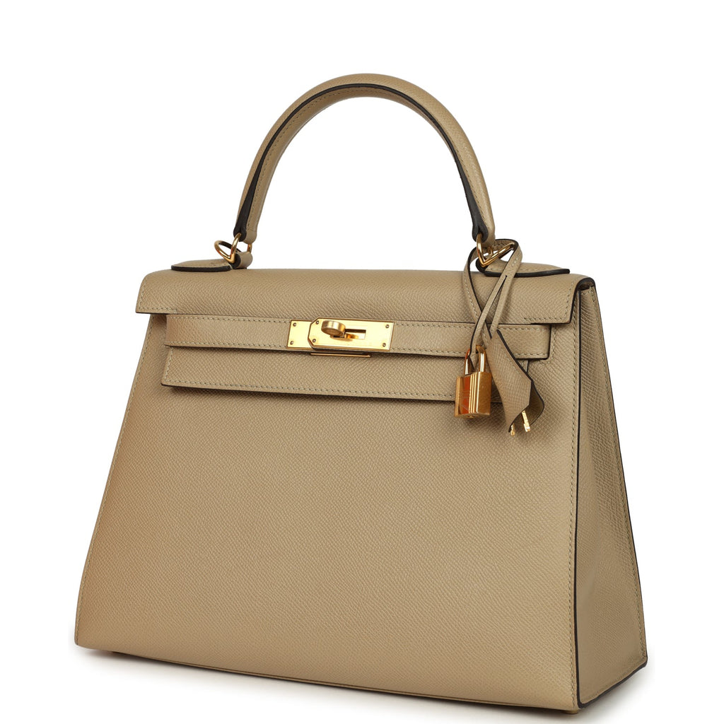 Hermes Kelly Sellier 28 Trench Epsom Gold Hardware
