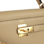 Hermes Kelly Sellier 28 Trench Epsom Gold Hardware