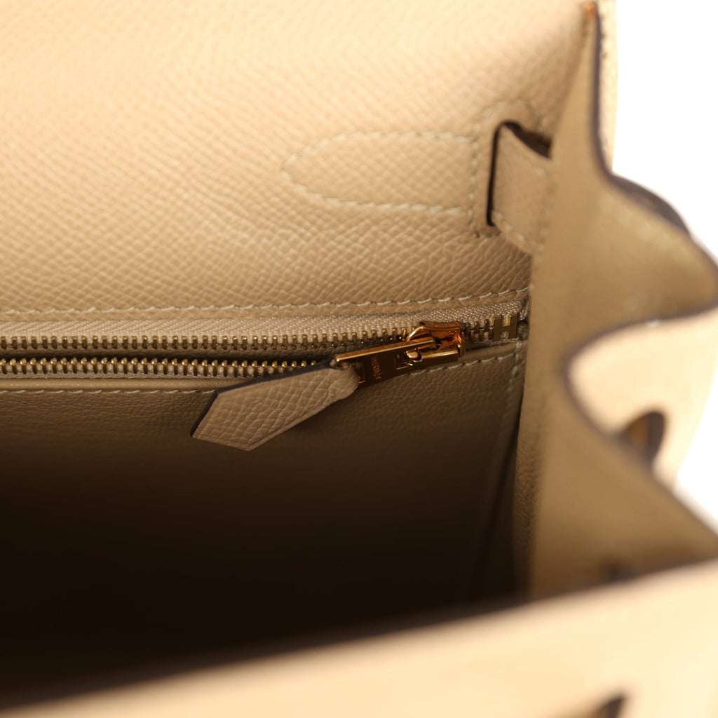 Hermes Kelly Sellier 28 Trench Epsom Gold Hardware