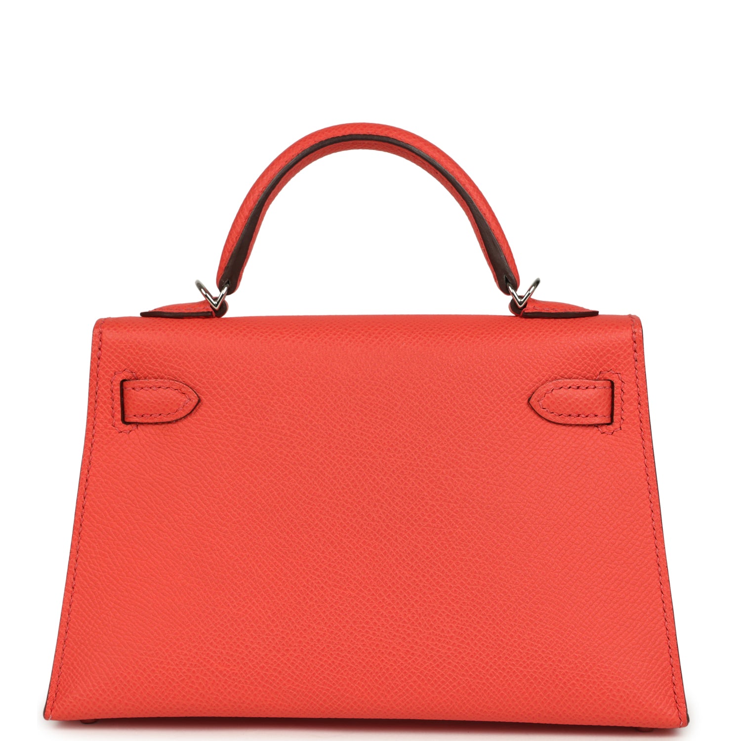 Hermes Kelly Sellier 20 Rose Texas Epsom Palladium Hardware