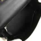Hermes Kelly Retourne 25 Black Togo Palladium Hardware