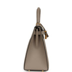 Hermes Kelly Sellier 28 Gris Asphalt Epsom Gold Hardware
