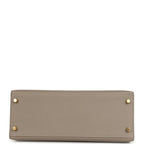 Hermes Kelly Sellier 28 Gris Asphalt Epsom Gold Hardware
