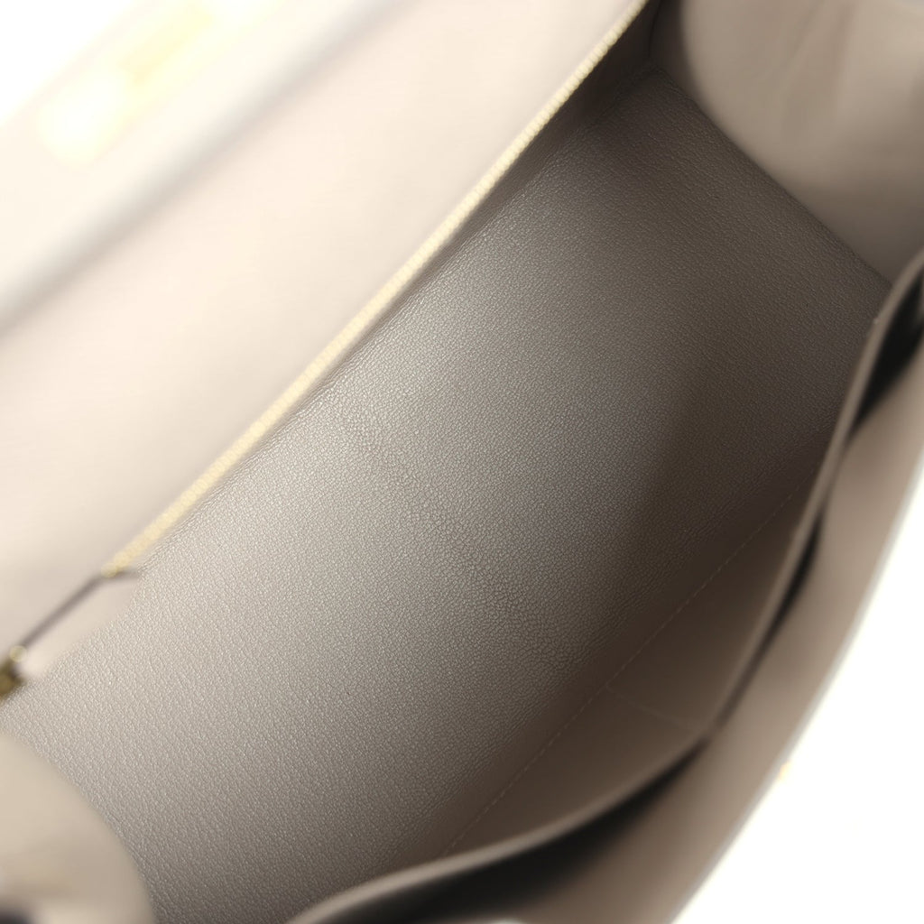 Hermes Kelly Sellier 28 Gris Asphalt Epsom Gold Hardware