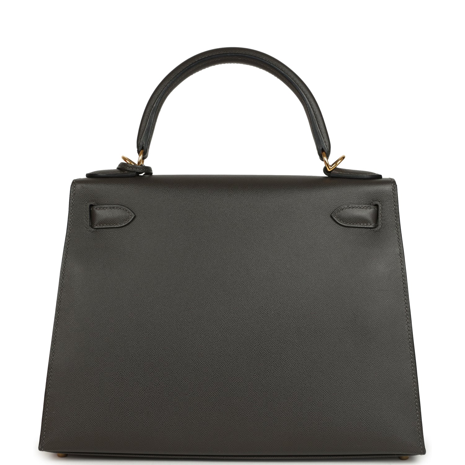 Hermes Kelly Sellier 28 Graphite Madame Gold Hardware