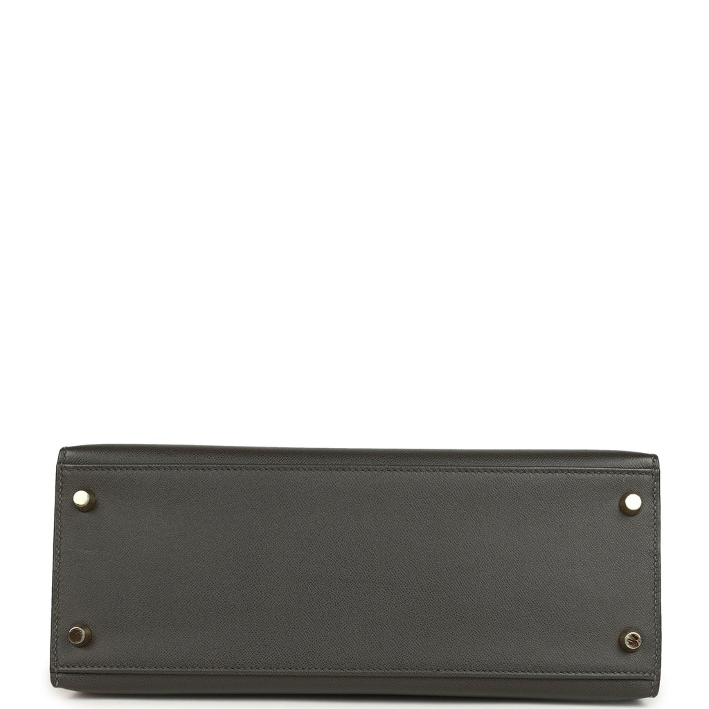 Hermes Kelly Sellier 28 Graphite Madame Gold Hardware