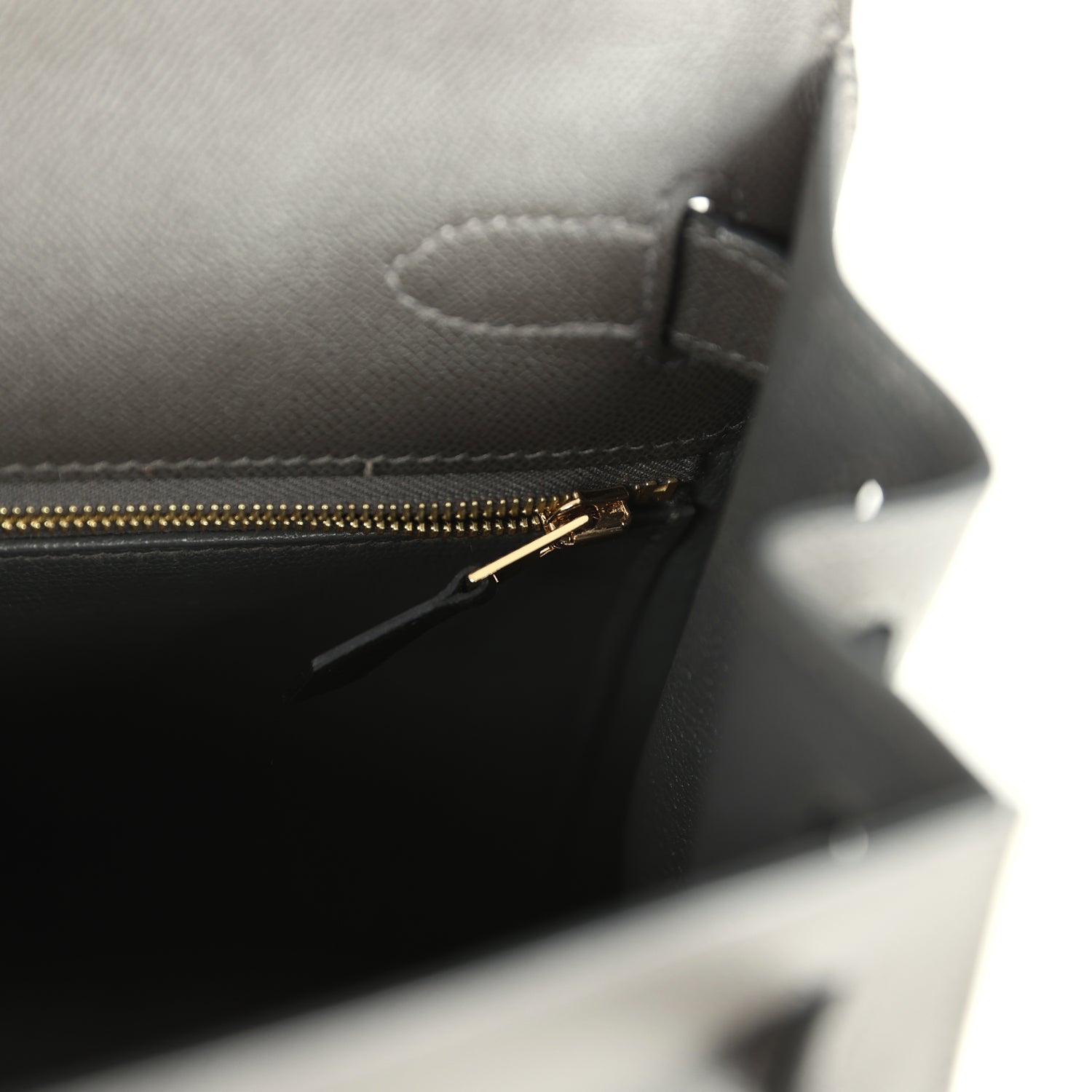 Hermes Kelly Sellier 28 Graphite Madame Gold Hardware
