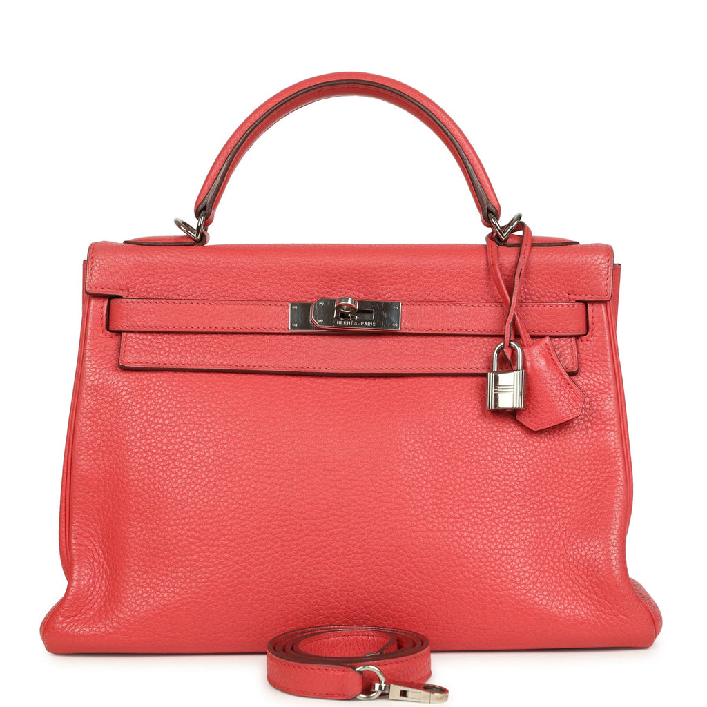 Hermes Kelly Retourne 32 Bougainvillea Clemence Gold Hardware