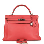 Hermes Kelly Retourne 32 Bougainvillea Clemence Gold Hardware