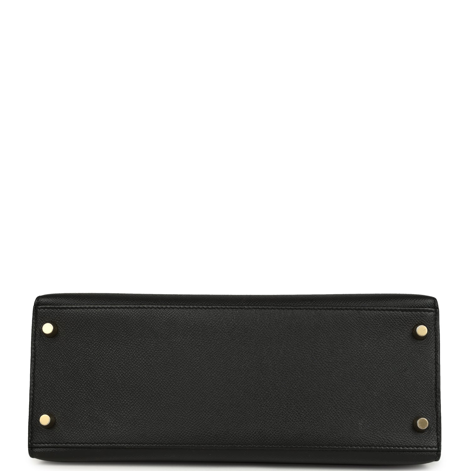 Hermes Kelly Sellier 28 Black Epsom Gold Hardware