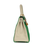 Hermes Special Order (HSS) Kelly Retourne 28 Bambou and Craie Togo Brushed Gold Hardware