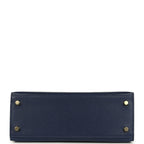Hermes Kelly Sellier 25 Bleu Saphir Chevre Chamkila Palladium Hardware