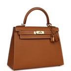 Hermes Kelly Sellier 28 Gold Epsom Gold Hardware